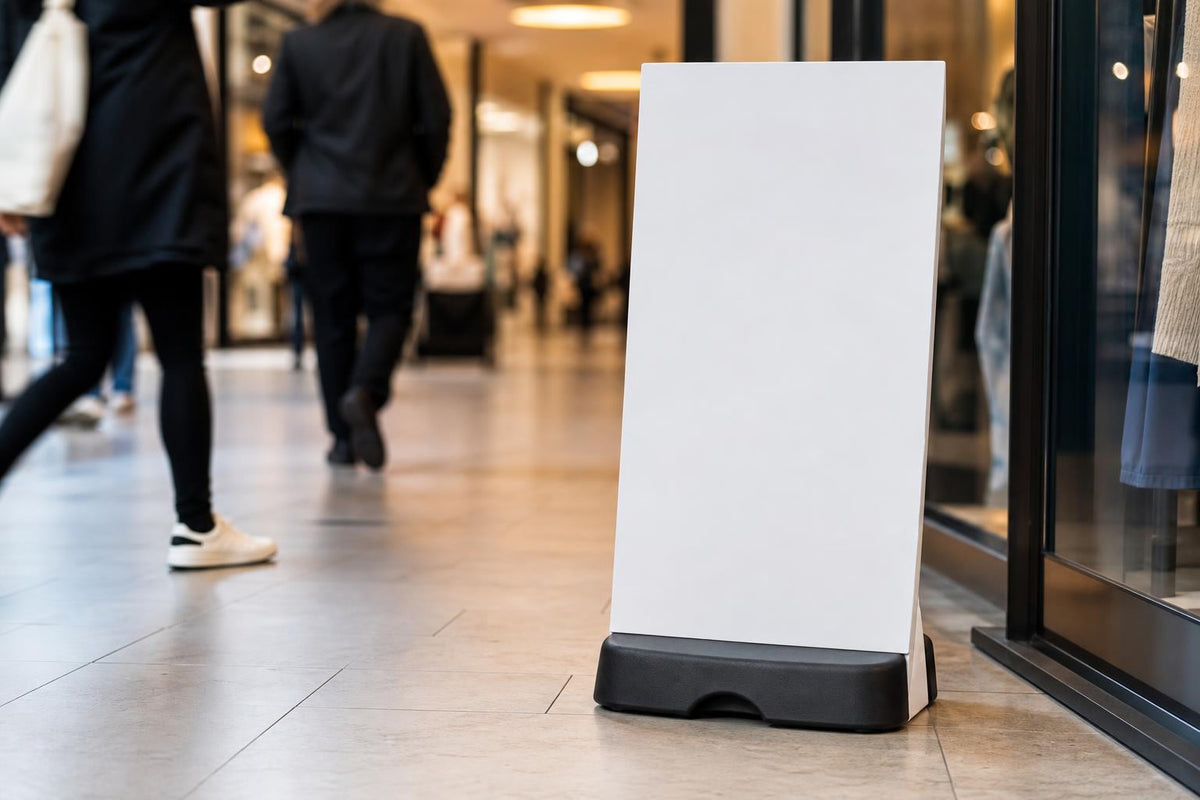 How to Make Freestanding Foam Board Signs Stable in High‑Traffic Areas