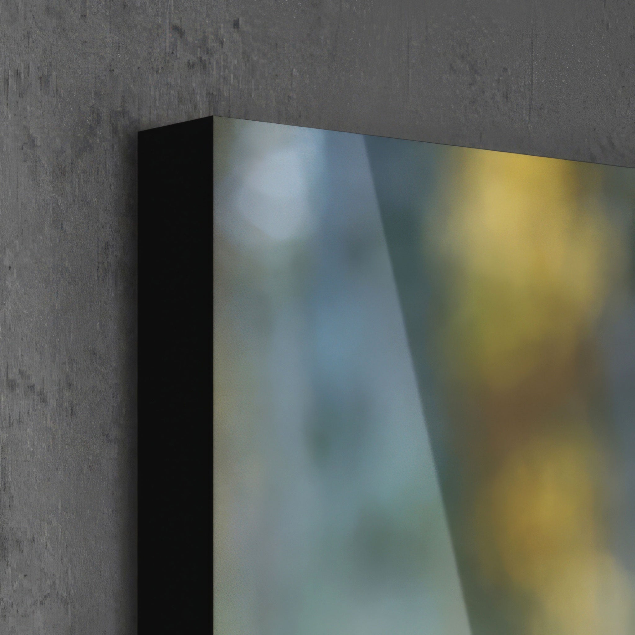 Edge capped foam board photo prints with included hanging hardware