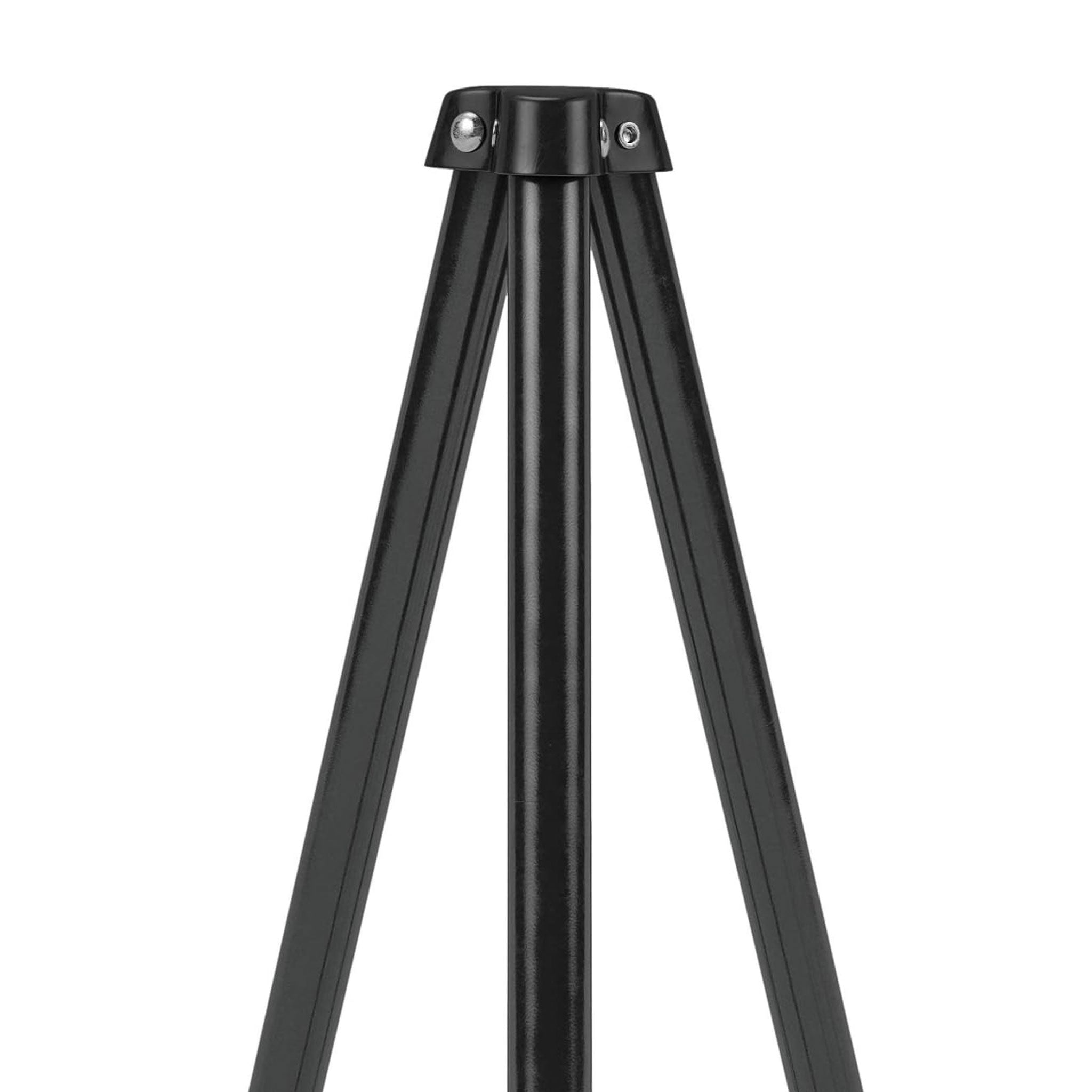 Collapsible black metal easel stand for displaying custom printed foam core boards