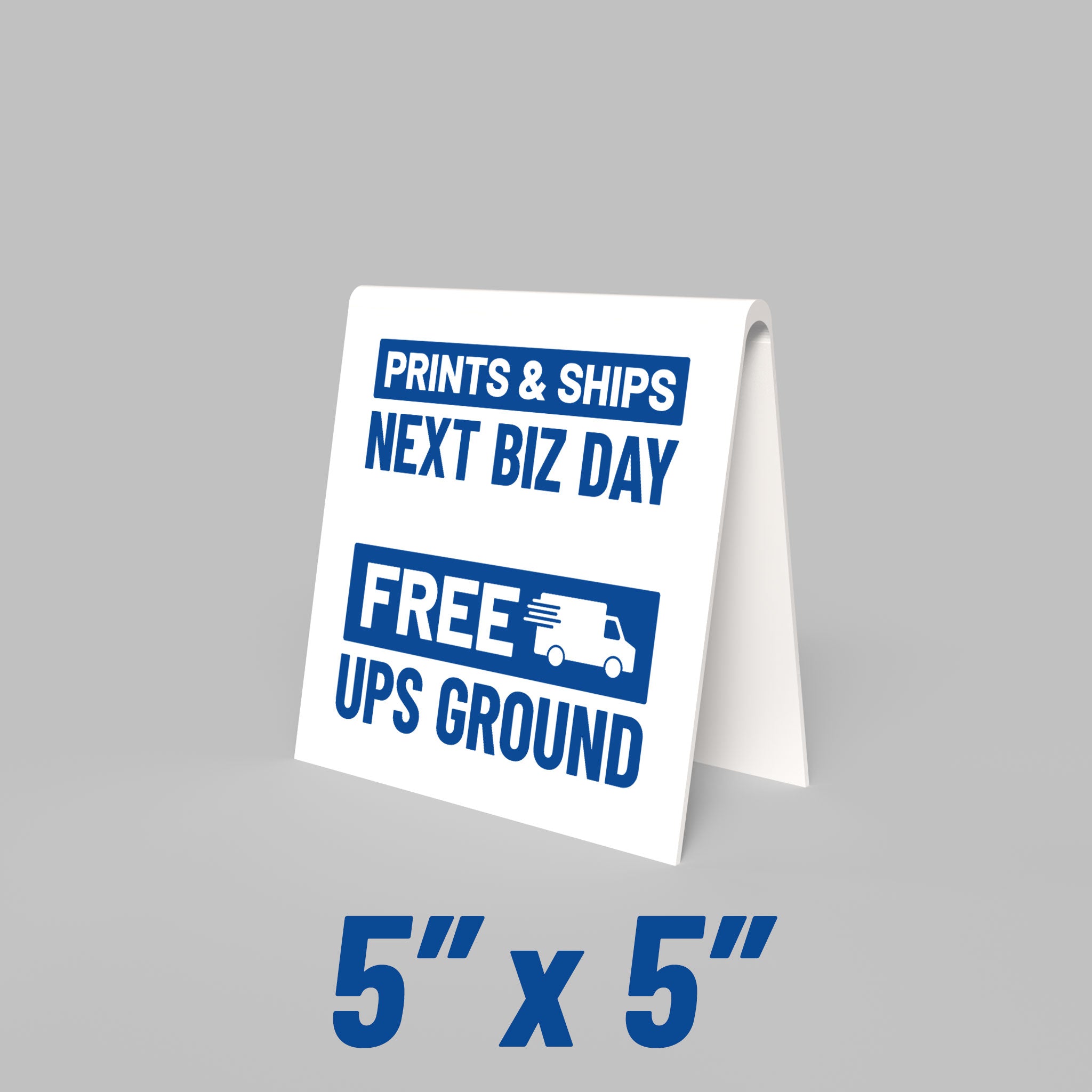 PVC Table Tents