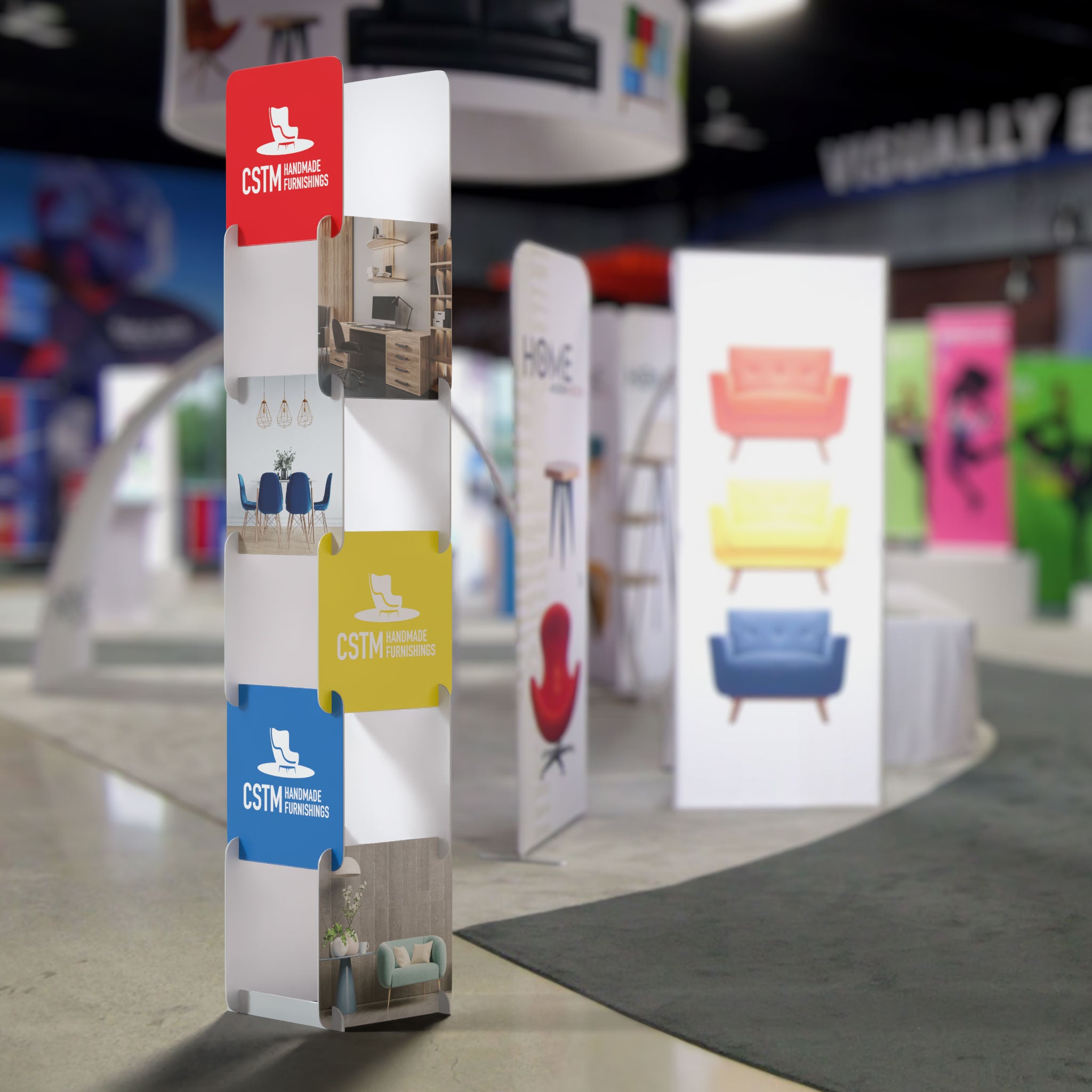 Foam Board Display Tower