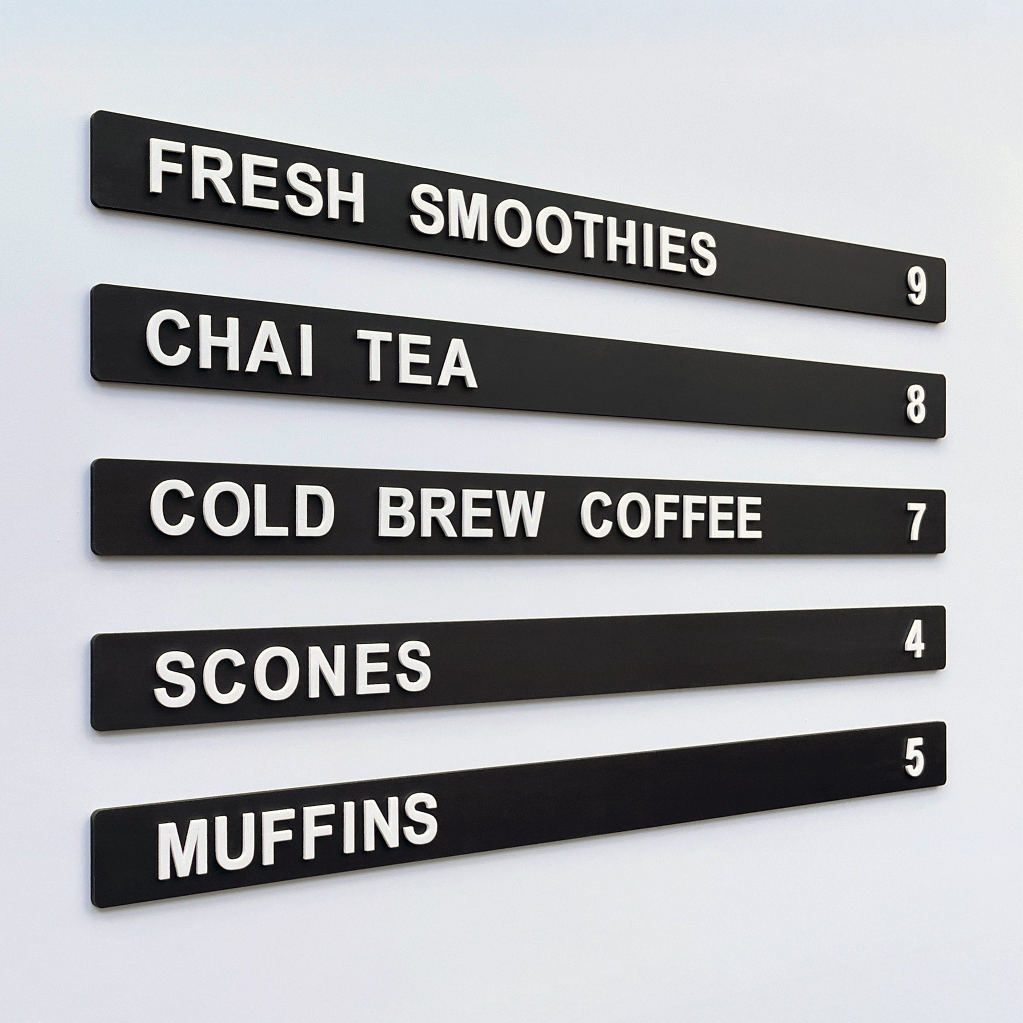 Magnetic Menu Rail Kit with Foam Letters